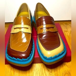 Camper Women’s Shoes Loafers Twins So Cute New Without Box US 7.5 EU 38